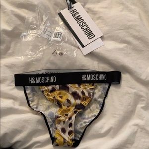H&M moschino collaboration Jeremy Scott bottoms